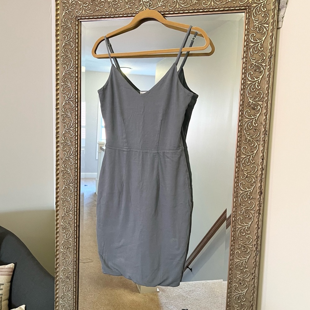 James Perse Blue Gray Dress Sz 2 (M)